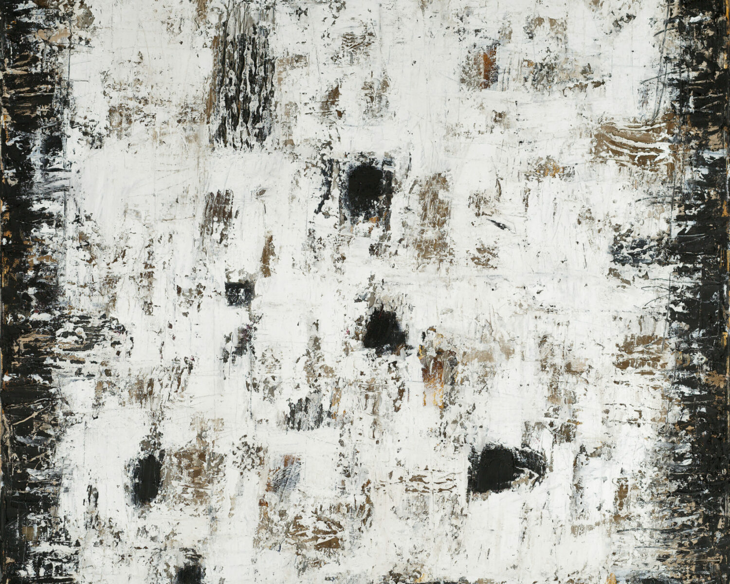 🔴 Les Cailloux sous la neige<p>
Huile sur toile
Dim  100 x 150 cm 