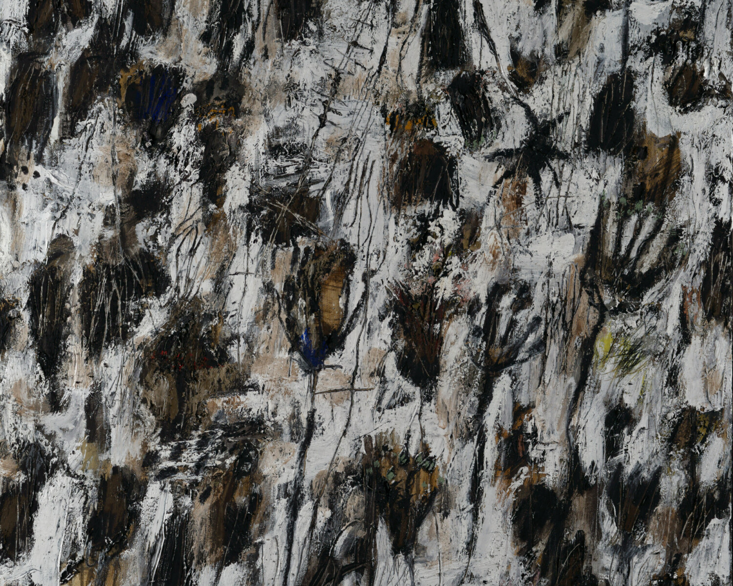 Herbiers sauvages<p>
Peinture, huile et pastel sur châssis toilé  <p>
Dim 116 x 89  cm